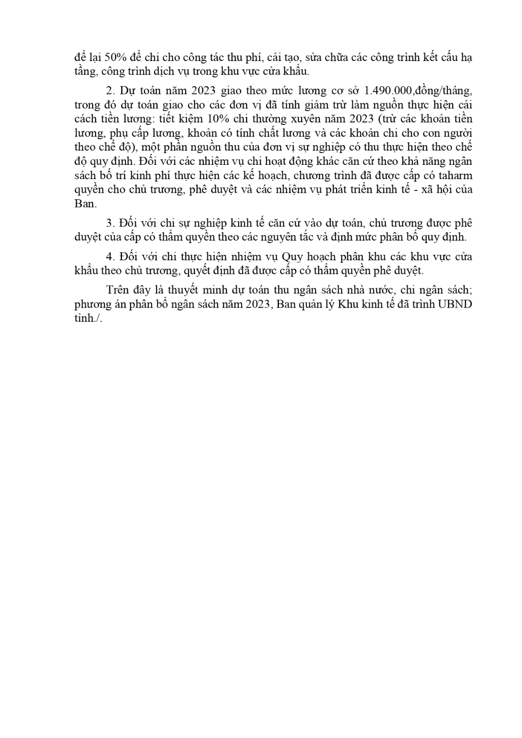 thuyet minh du toan thu ngan sach nha nuoc tren dia ban tinh chi ngan sach dia phuong phuong an phan bo ngan sach dia phuong nam 2023 page 0002